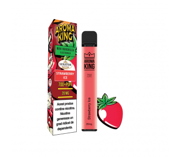 Narghilea Electronica Aroma King by Senator - Strawberry Ice (700 pufuri)