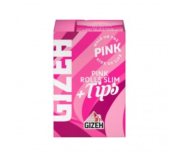 Foite Gizeh Pink Rolls+Tips (5m)