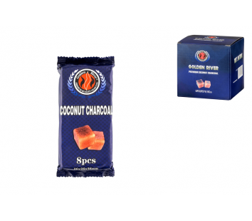 Carbuni Narghilea Golden River 1kg 8x8