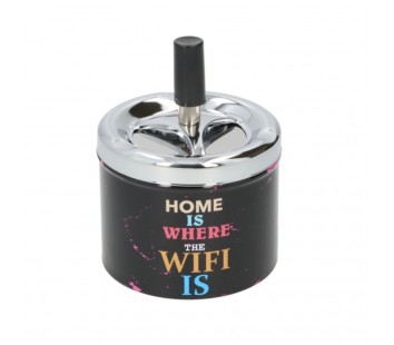 Scrumiera Angelo Black Metal Wifi