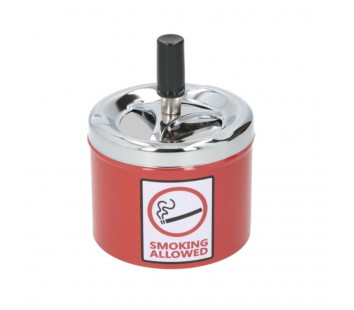 Scrumiera Angelo Red Metal Smoking
