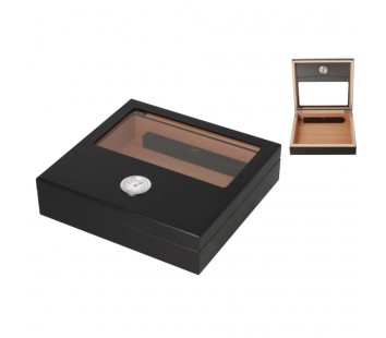 Umidor Angelo Negru Mat 22,8x 21,8x 5,8cm