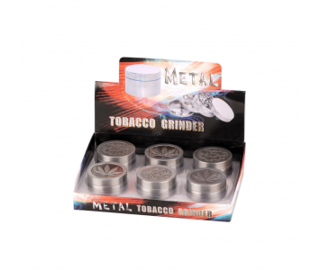 Grinder Metal Cannabis 50x27 (argintiu)