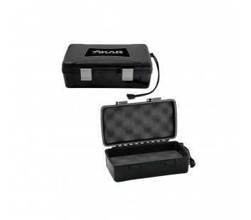 XIKAR 10 Cigar Travel Humidor (Black)