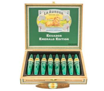 Trabucuri La Aurora 1903 Double Figurado Emerald Tubos (8)
