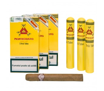 Trabucuri Montecristo Petit Tubos (3)