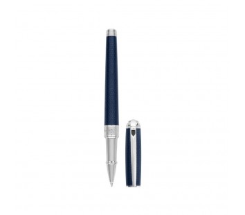 Roller Line D Blue&Palladium Guilloche Medium S.T. Dupont