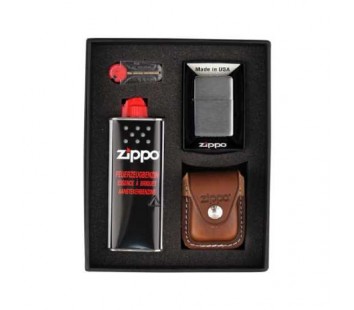 Set Zippo Chrome Brushed (maro)