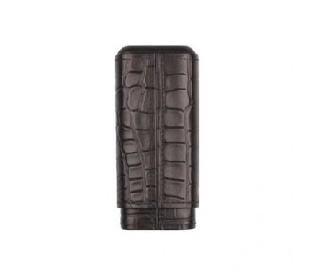 Etui Trabucuri Piele Croco Design 2CT (negru)