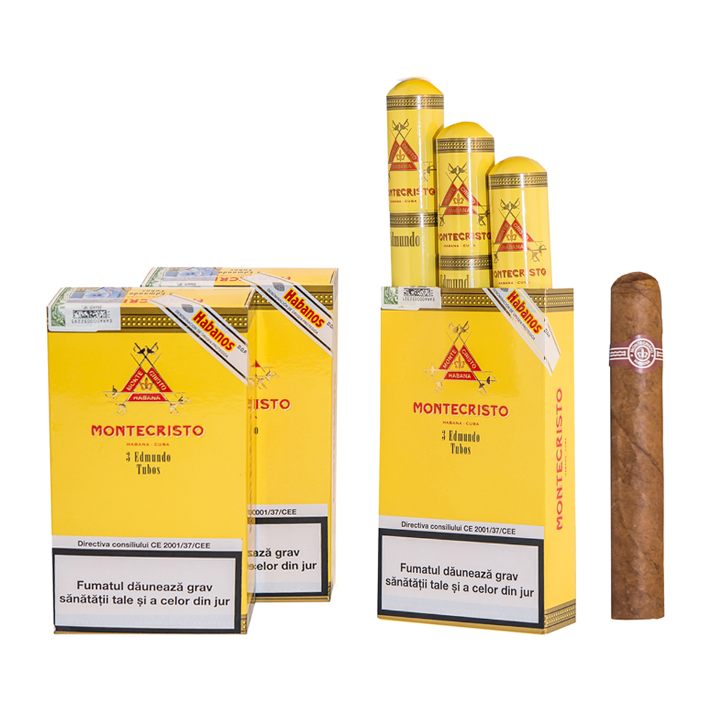 Trabucuri Montecristo Edmundo Tubos (3) | El-Unico.Ro